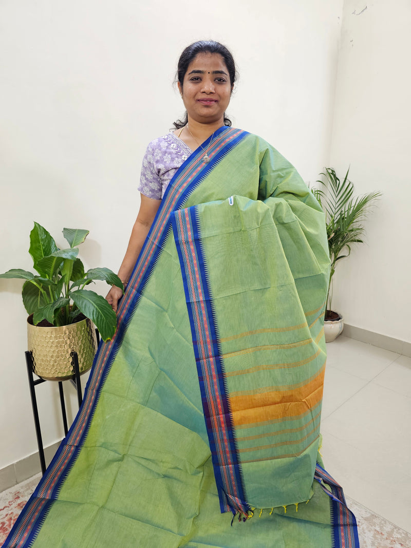 Kanchi Cotton Saree - Green