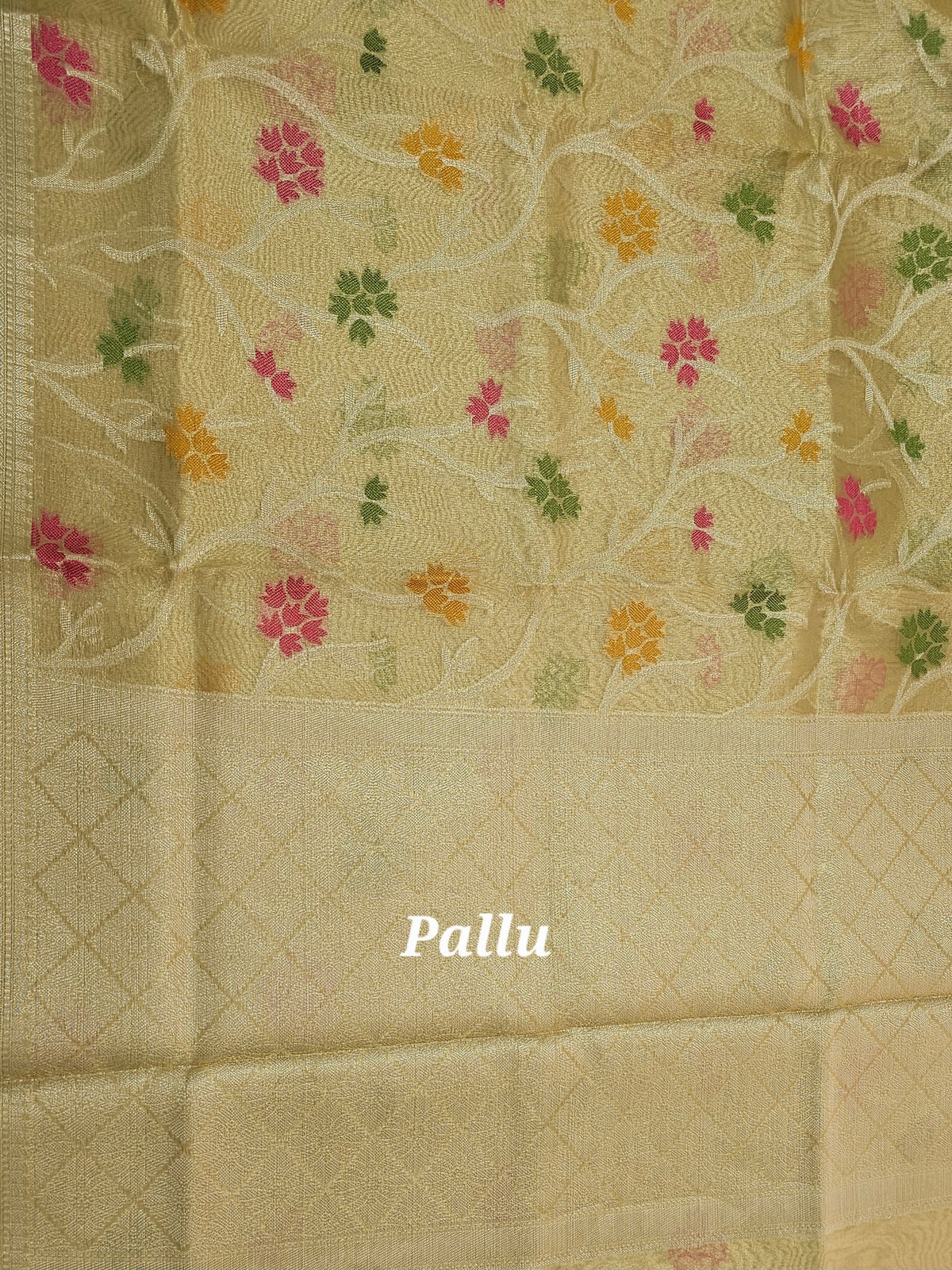 Kora Tissue Saree - Gold