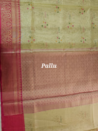 Kora Tissue Saree - Gold