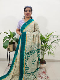 Chennuri Silk with Kaddi Border - Sea Green