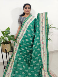 Pure Chanderi Butter Silk - Green