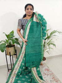 Pure Chanderi Butter Silk - Green