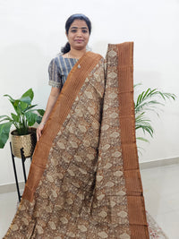 Pure Chanderi Butter Silk - Honey Brown