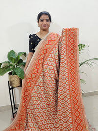 Cotton Kalamkari Saree - Orange