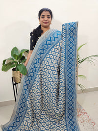 Cotton Kalamkari Saree - Blue