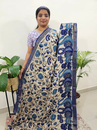 Chennuri Silk Annam & Lotus Pattern - Blue