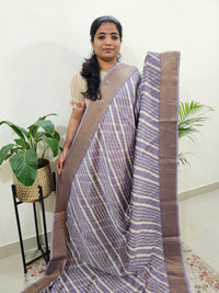 Pure Chanderi Butter Silk - Lavender