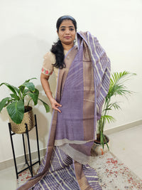 Pure Chanderi Butter Silk - Lavender