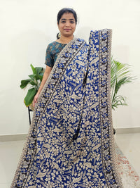 Cotton Kalamkari Saree - Blue