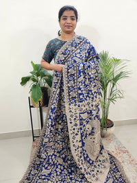 Cotton Kalamkari Saree - Blue