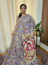 Cotton Kalamkari Saree - Violet