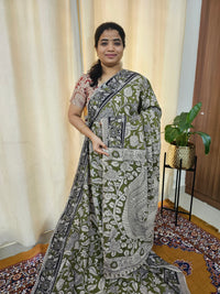 Cotton Kalamkari Saree - Green