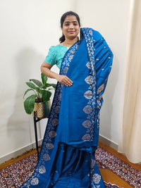 Semi Soft Silk Saree - Blue