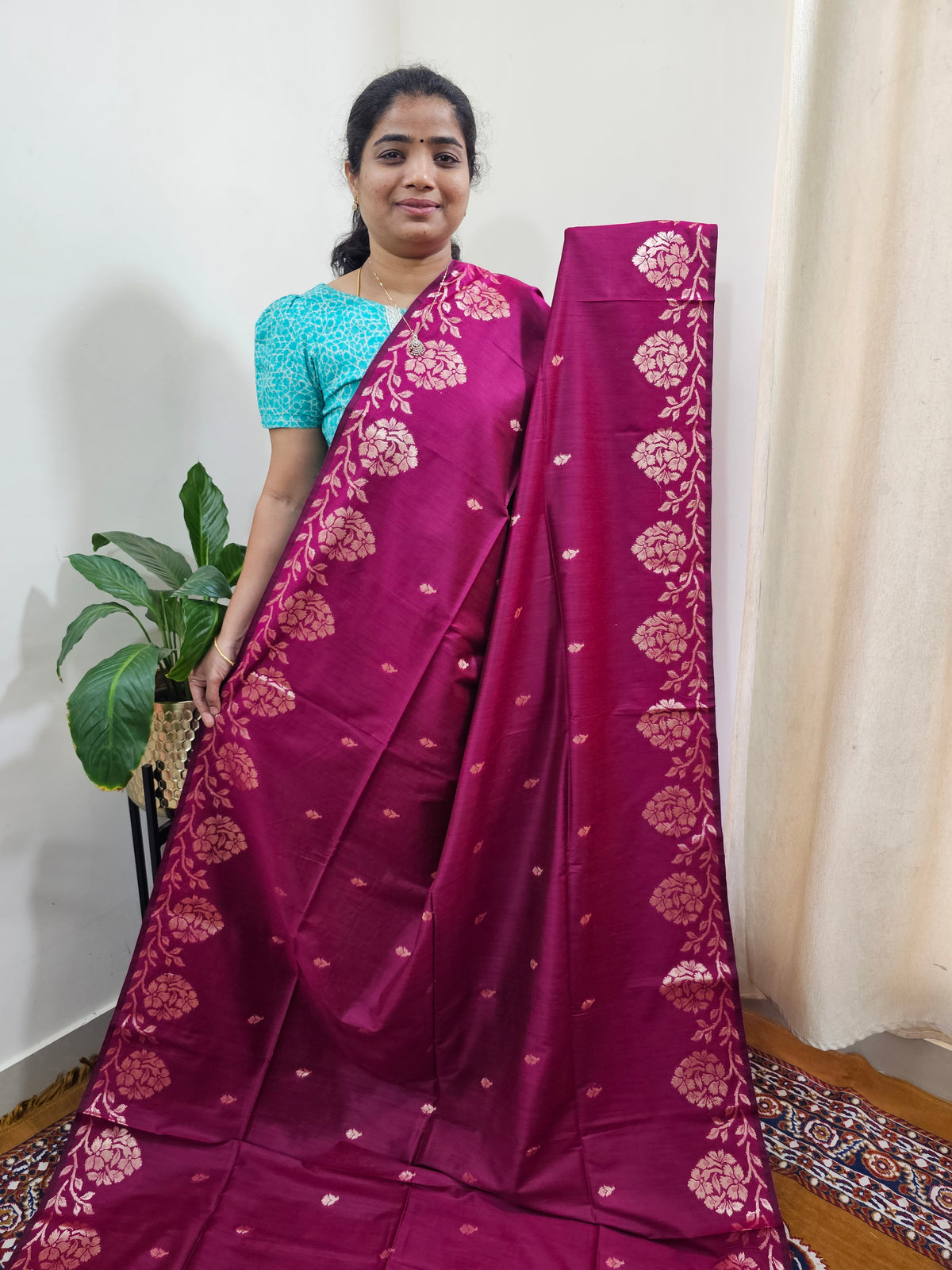 Semi Soft Silk Saree - Pink