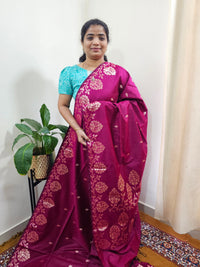 Semi Soft Silk Saree - Pink