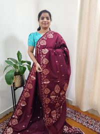 Semi Soft Silk Saree - Maroon