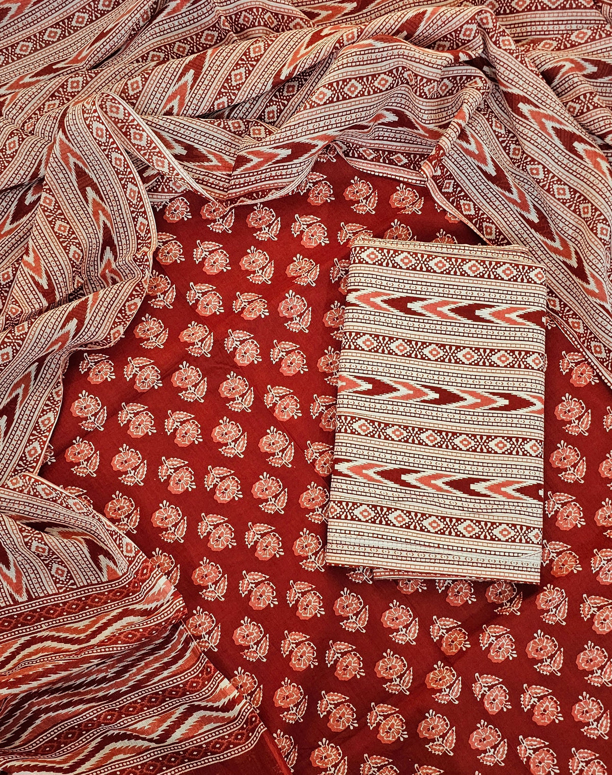 Mul Mul Soft Cotton - Brick Red