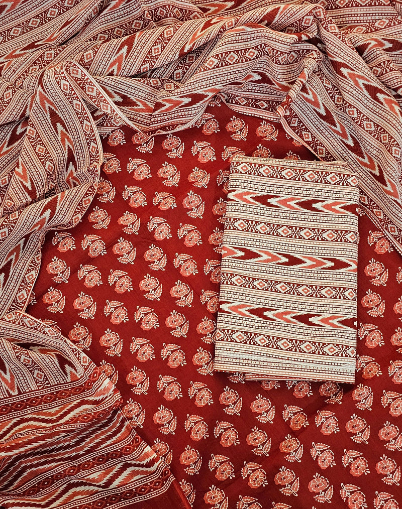 Mul Mul Soft Cotton - Brick Red