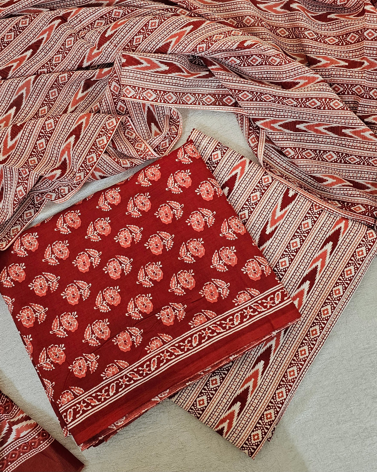 Mul Mul Soft Cotton - Brick Red