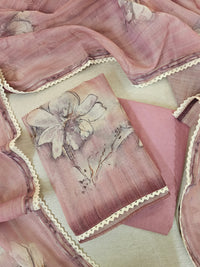 Linen by Tissue Unstitched Salwar -  Onion Pink