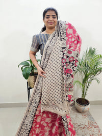 Cotton Kalamkari Saree - Pink