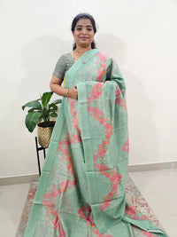 Pure Chanderi Butter Silk - Green