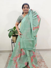 Pure Chanderi Butter Silk - Green