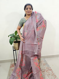 Pure Chanderi Butter Silk - Lavender