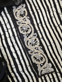 Cotton Unstitched Salwar - Black