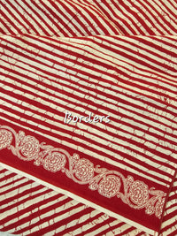 Cotton Unstitched Salwar - Red