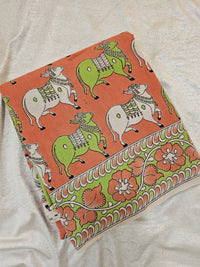 Cotton Kalamkari Printed Saree -