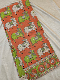 Cotton Kalamkari Printed Saree -