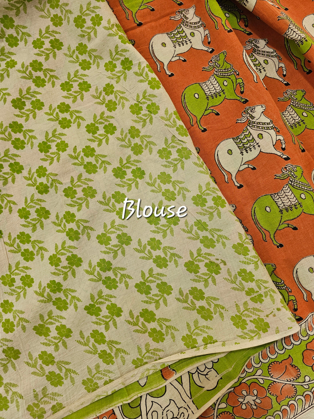 Cotton Kalamkari Printed Saree -