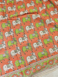 Cotton Kalamkari Printed Saree -