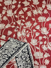 Cotton Kalamkari Saree - Maroon