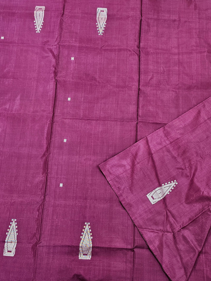 Chinnalampattu Saree - Magenta Pink with Cream
