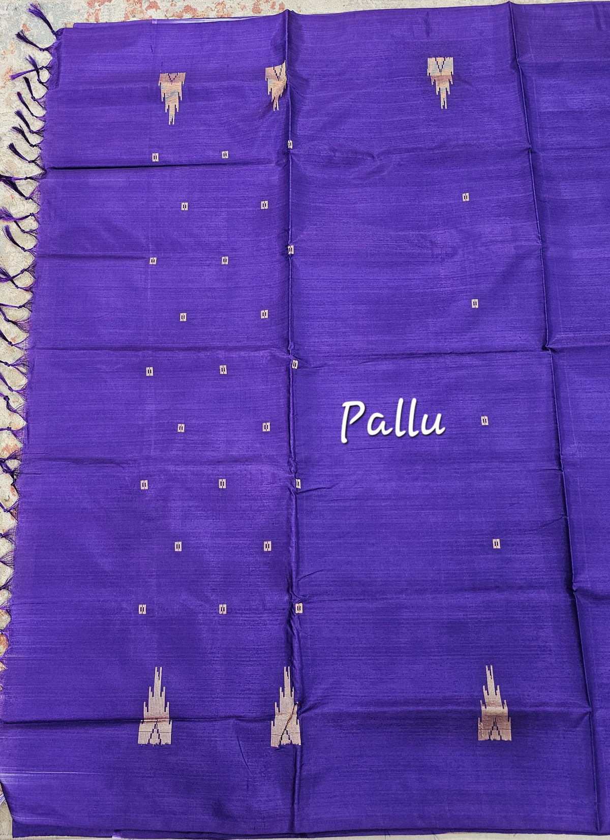 Chinnalampattu Saree - Dark Blue cum Purple