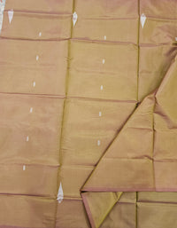 Chinnalampattu Saree - Dual Shade Cream cum Green with Blue