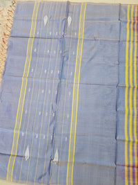 Chinnalampattu Saree - Dual Shade Cream cum Green with Blue
