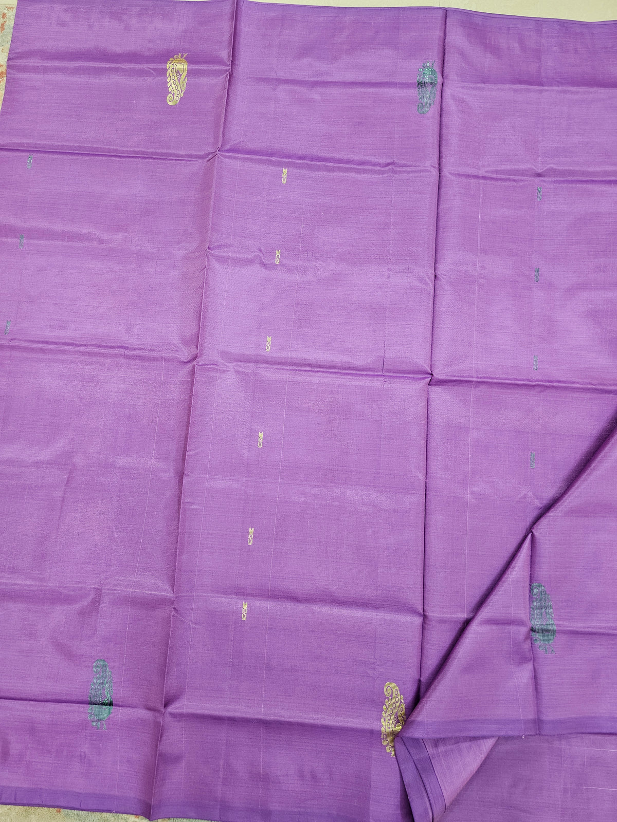 Chinnalampattu Saree- Lavender with Sea Green