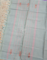 Chinnalampattu Saree- Lavender with Sea Green