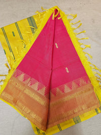 Chinnalampattu Border - Pink with Yellow