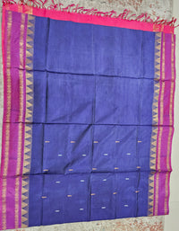 Chinnalampattu Border - Blue with Pink