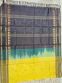 Chinnalampattu Border - Yellownwith Brown