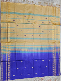 Chinnalampattu Border - Blue with Beige