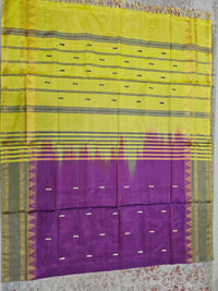 Chinnalampattu Border - Purple with Yellow