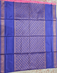 Blue with Pink Vanasingram Pattern Chinnalampattu Saree