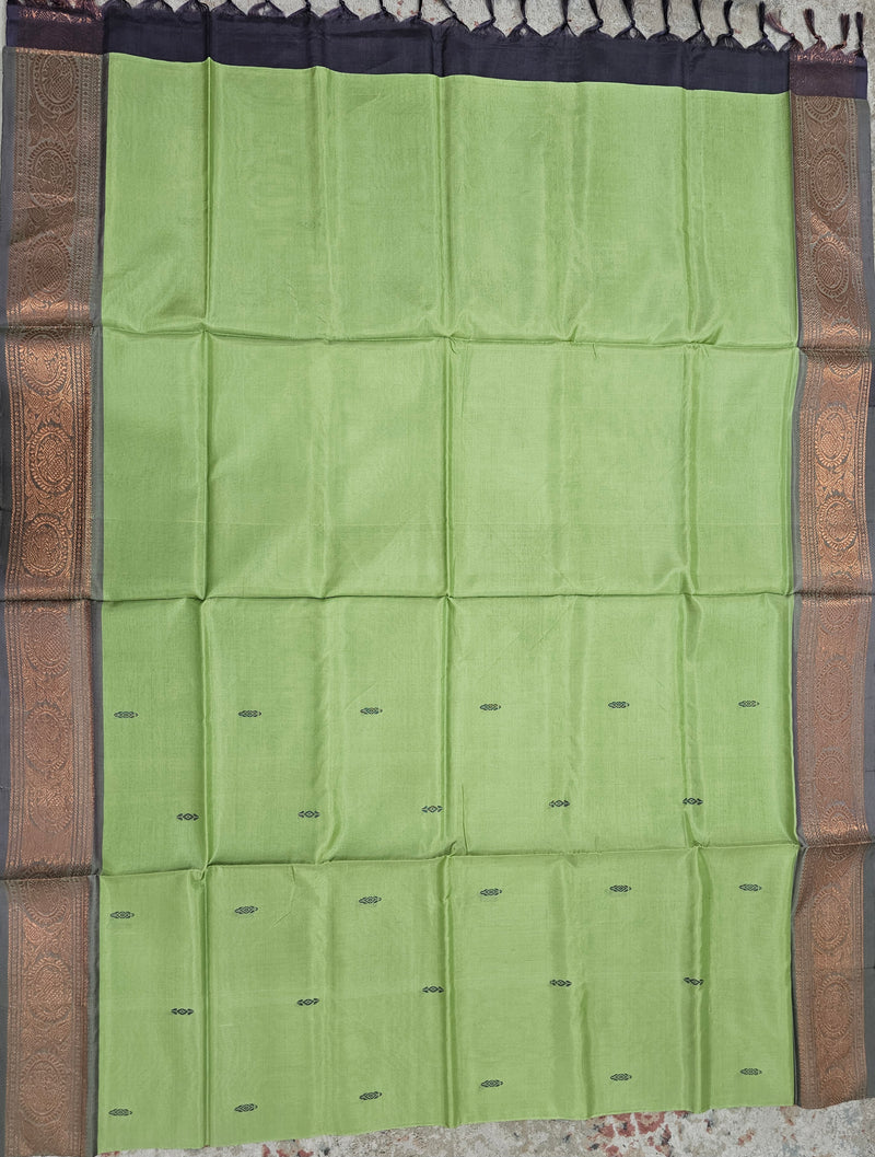 Chinnalampattu Border - Green with Dark Purple