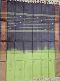 Chinnalampattu Border - Green with Dark Purple