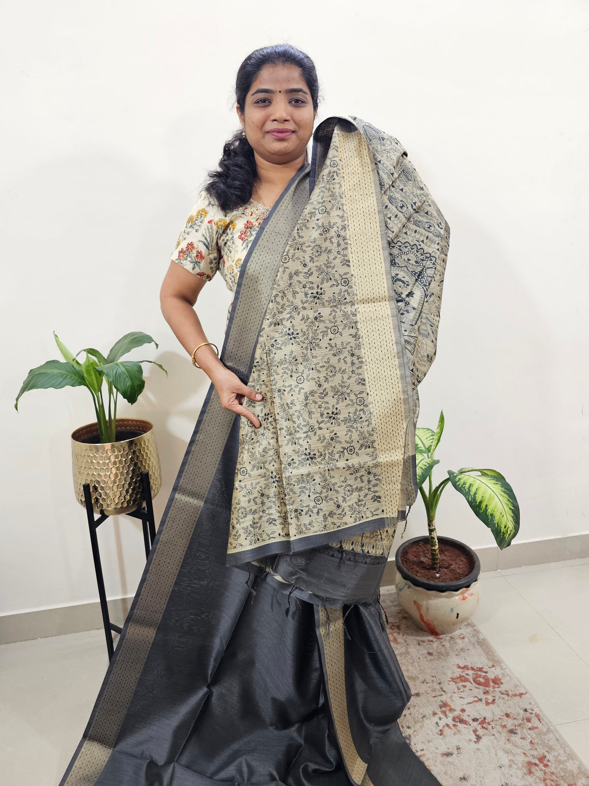 Soft Semi Raw Silk - Grey